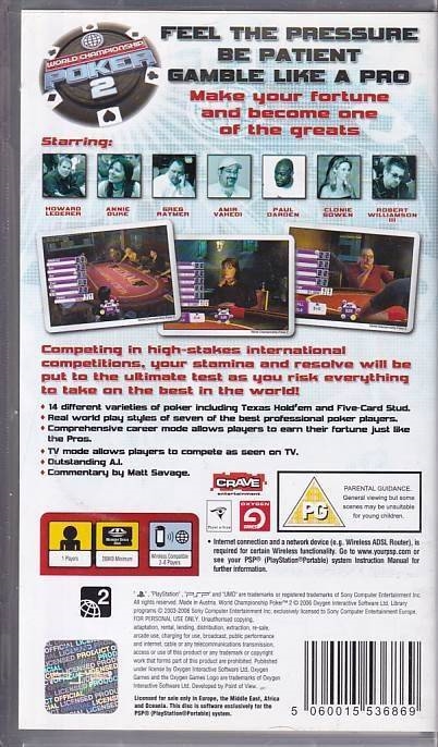 World Championship Poker 2 - PSP (B Grade) (Genbrug)